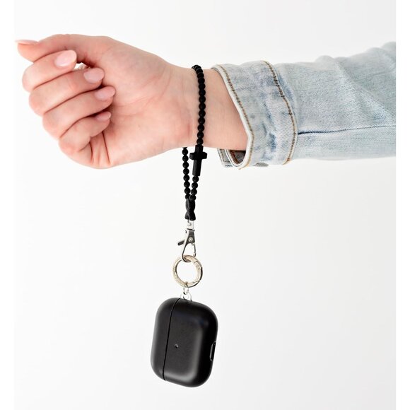 Christian Cross Keychain Wristlet Silicone Faith Gift for Women - Picture 3 of 5